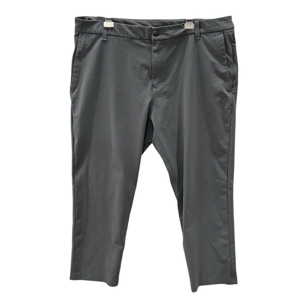 Lululemon Commission Pants Men's Sz 38x26 Classic Fit‎ Warpstreme Obsidian Gray